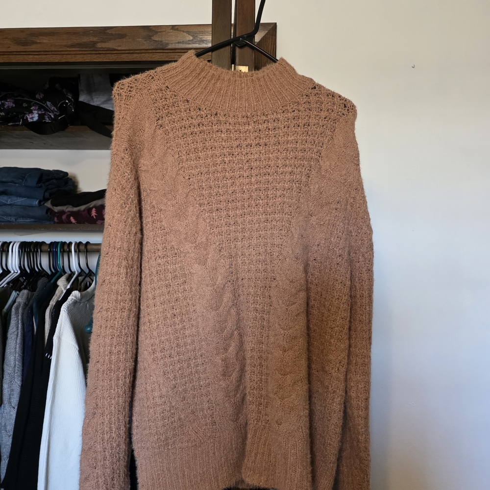 Sonoma Cowl Neck Sweater - Tan